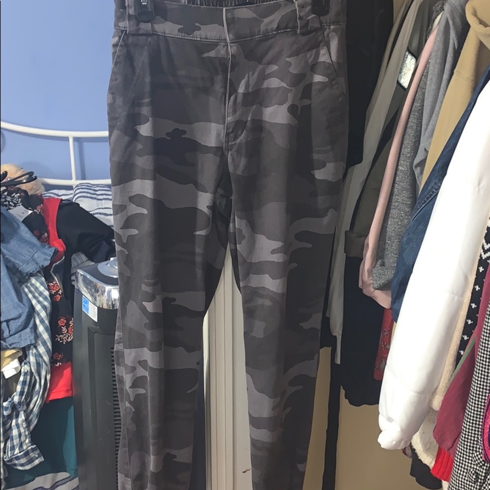 Ultra High Rise grey Camp Joggers